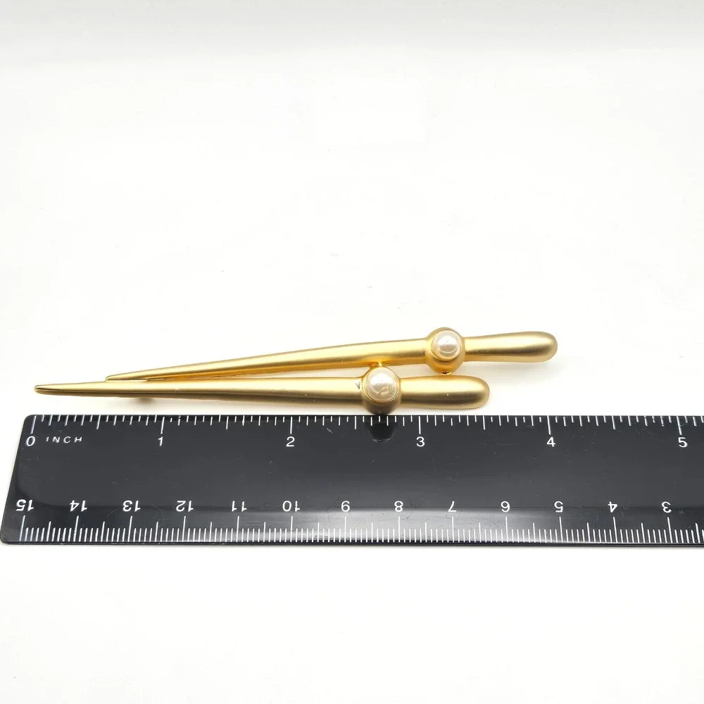 Gold Tone Pearl Accent‎ Brooch